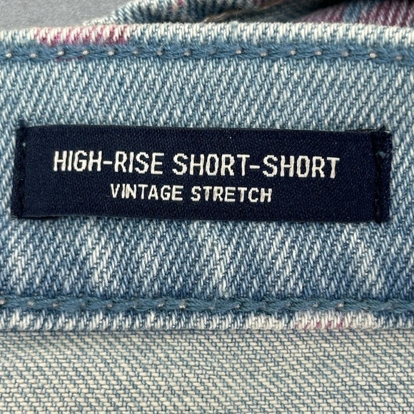 Hollister High Rise Short Short Vintage Stretch Jean Shorts Floral Distr… - Picture 5 of 12